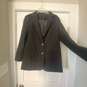 Oversized thick black blazer